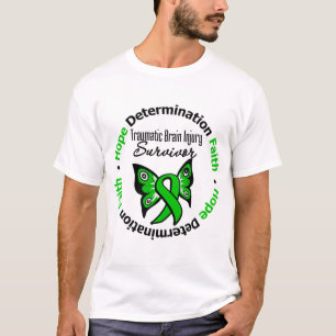 Camiseta Lesão cerebral traumático v2 do sobrevivente