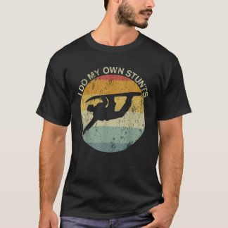 Camiseta Lesão de Snowboard Snowboard Eu Faço Meus Próprios