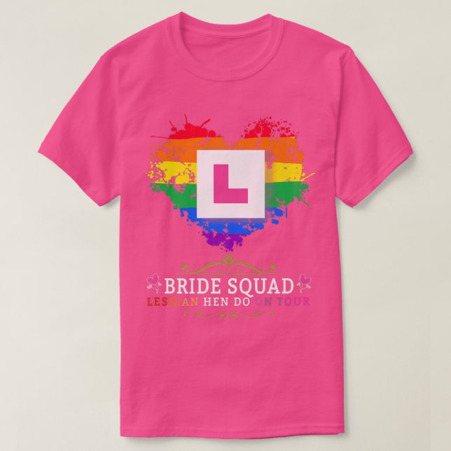 Camiseta Lesbian Hen Do Outfits For Women & Group Hen Night (Frente do Design)