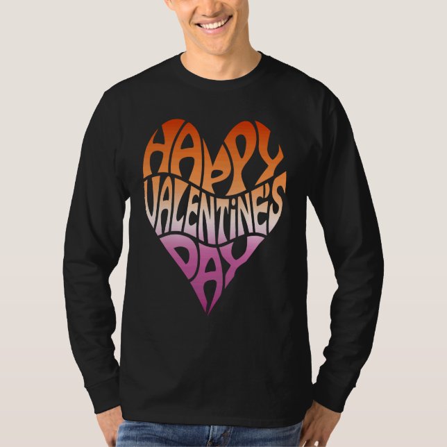 Camiseta Lesbian Valentine's Day Subtle LGBT LGBTQ Gay Prid (Frente)