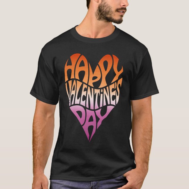 Camiseta Lesbian Valentine's Day Subtle LGBT LGBTQ Gay Prid (Frente)