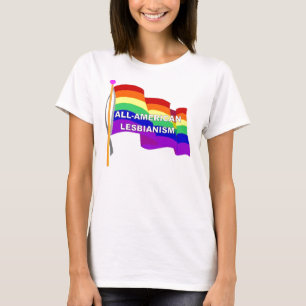 Camiseta Lesbianismo Todo-Americano