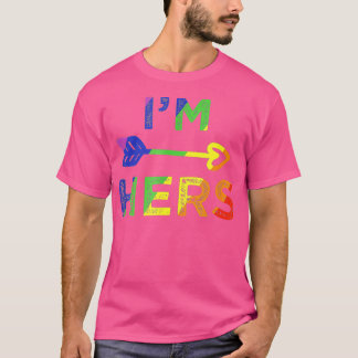 Camiseta Lésbica Casal Im Suas Cintas Mina Correspondendo a