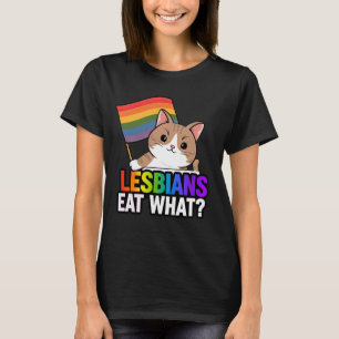 Camiseta Lésbica Come O Que Orgulho De Gato Engraçado Sarcá