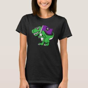 Camiseta Lésbica Dinossaur Lgbt Q Rex Trans Pride Sinalizad