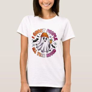 Camiseta Lésbica Divertida no Halloween – Eu Assombro as Pe