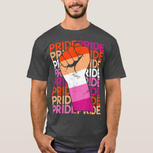 Camiseta Lésbica Orgulho LGBT Prende Lésbica Bandeira Lésbi
