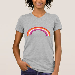 Camiseta Lésbica Rainbow Sunset