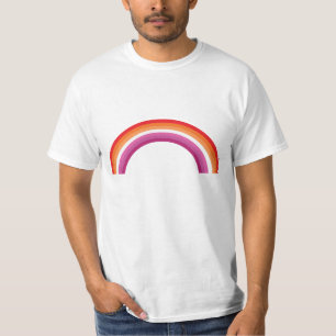 Camiseta Lésbica Rainbow Sunset