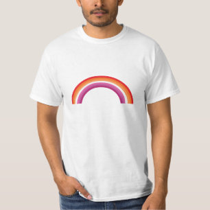 Camiseta Lésbica Rainbow Sunset