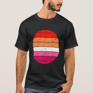Camiseta Lésbica Retro Sunset Gay E Orgulho Lgbt G Lgbt