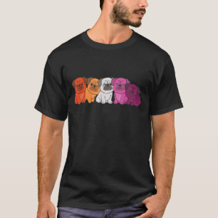 Camiseta Lésbica Sinalizador Orgulho Lgbtq Cães Lésbicas Pu