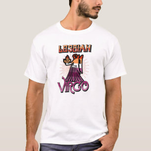 Camiseta Lésbica Virgo Zodíaco Sinal de Aniversário Horoscó