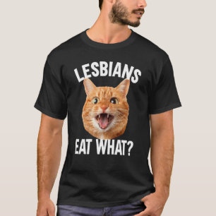 Camiseta Lésbicas Comem O Que Gato LGBT