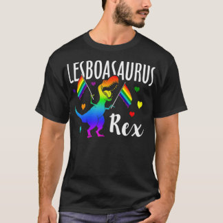 Camiseta Lesboasauro Rex Lésbica Dinossauro Orgulho LGBT Ra