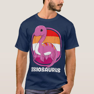 Camiseta Lesiossauro Lésbica Plesiossauro LGBTQ Orgulho gay