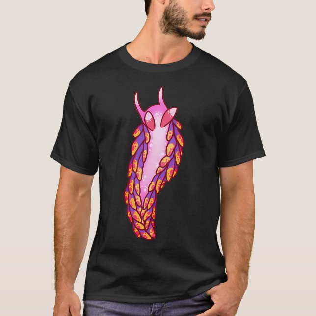 Camiseta Lesma Marinha Arco-íris (Frente)