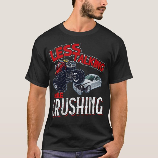 Camiseta Less Talking More Crushing  Monster alpaca gay rig (Frente)