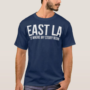 CAMISETA LESTE É ONDE MINHA HISTÓRIA COMEÇA LOS ANGELES
