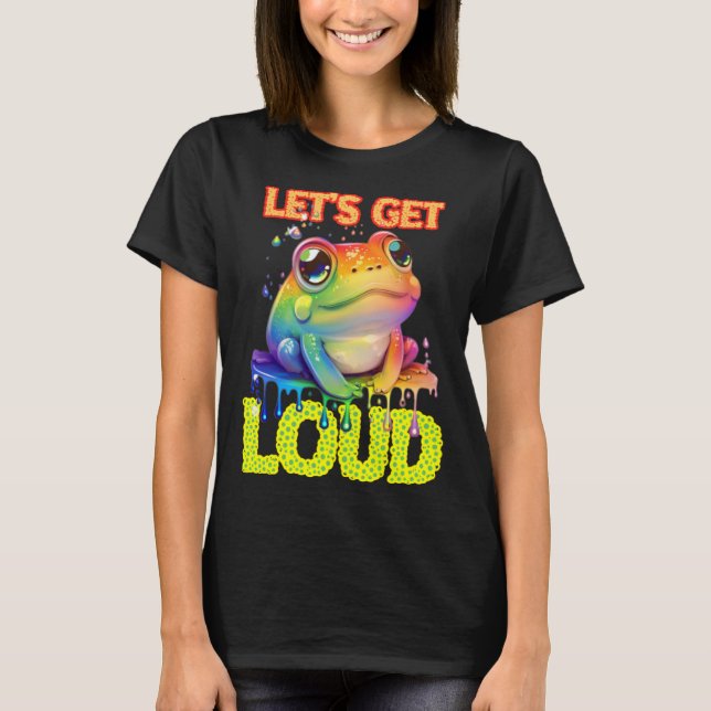 Camiseta Let s Get Loud Transgender LGBTQ Rights Rainbow Fr (Frente)