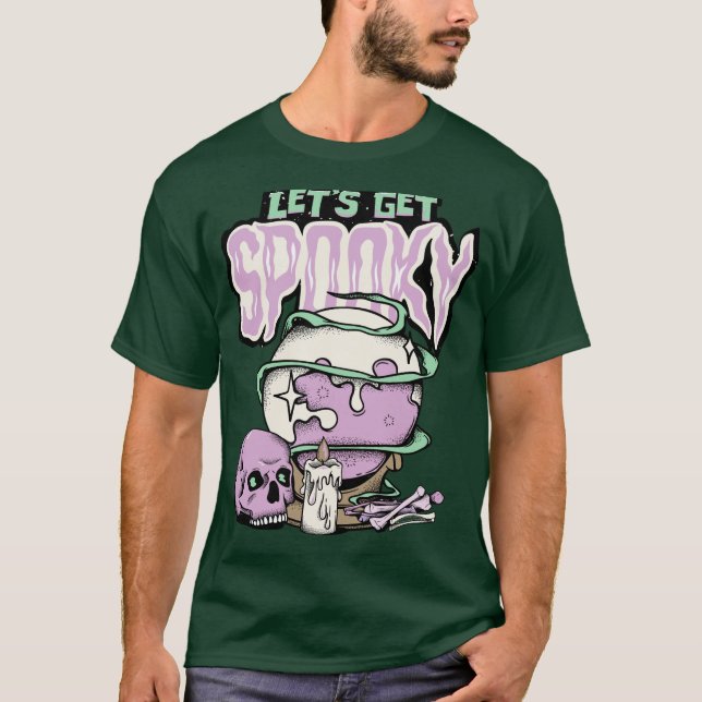 Camiseta "Let’s Get Spooky" Halloween Graphic T-Shirt – Bol (Frente)