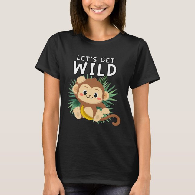 Camiseta Let s Get Wild Zoo Animals Safari Party At The Zoo (Frente)