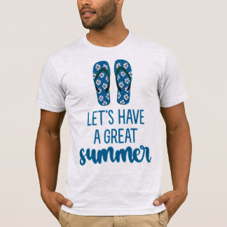 Camiseta  “Let’s Have a Great Summer” - Men’s Beach Vibes 