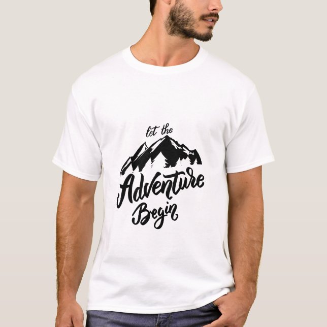 Camiseta let the adventure begin  (Frente)