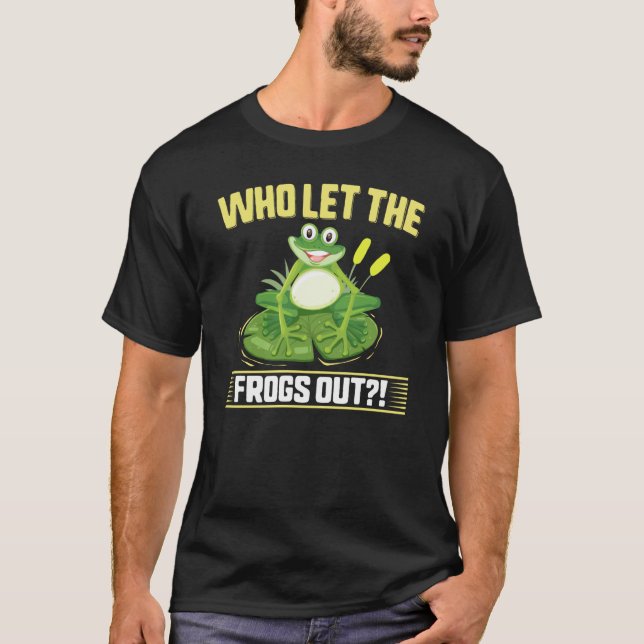 Camiseta Let The Frogs Out Plague Pesach Passover Cute Grap (Frente)