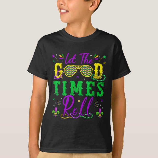 Camiseta Let The Good Times Roll Mardi Gras New Orleans Men (Frente)