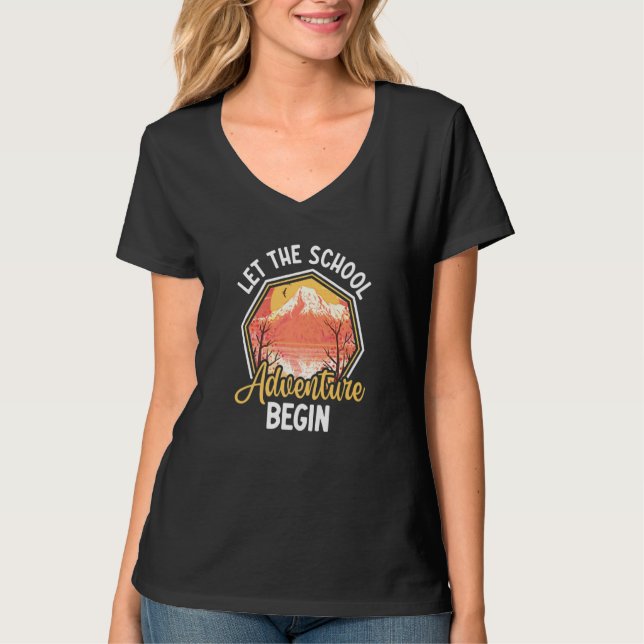 Camiseta Let The School Adventure Begin   (Frente)