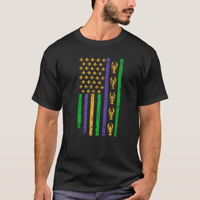 Camiseta Let The Shenanigans begin Mardi Gras y'all us usa  (Frente)