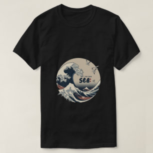 Camiseta let Tour sea impressão japonês design