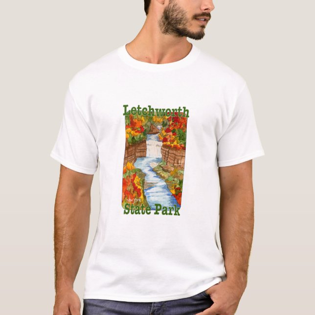 Camiseta Letchworth State Park, Nova Iorque (Frente)