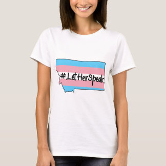 Camiseta #LetHerSpeak Zooey Zephyr Montana