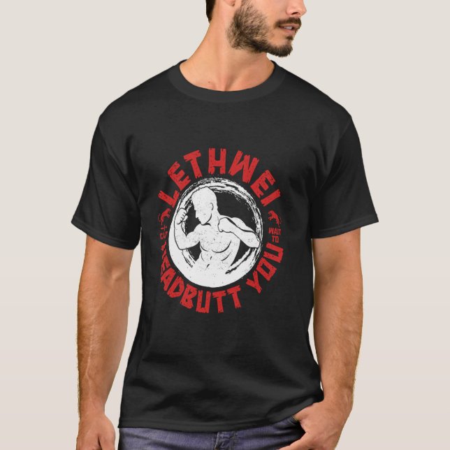 Camiseta Lethwei Instrutor Headbutt Burmese Boxing Myanmar  (Frente)