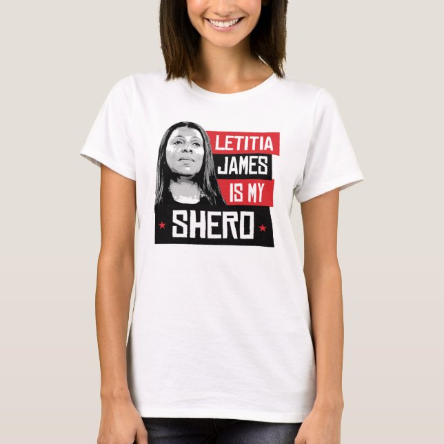 Camiseta Letitia James é meu Shero (Frente)
