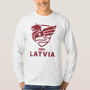 Camiseta Letônia Estado Báltico Norte da Europa