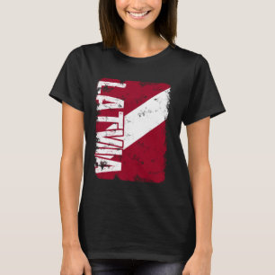 Camiseta Letônia Orgulho Letão Bandeira Raízes Herança
