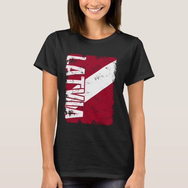 Camiseta Letônia Orgulho Letão Bandeira Raízes Herança (Frente)