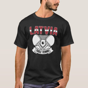 Camiseta Letônia Ping Pong Orgulhosa Mesa Letã Suppo