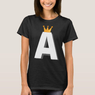 Camiseta Letra A alfabética inicial