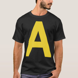Camiseta Letra A Engraçado Grupo de Chipmunk Correspondente