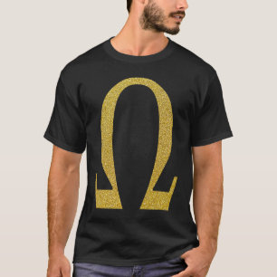 Camiseta Letra Alfa Ômega Alfabeto Grego