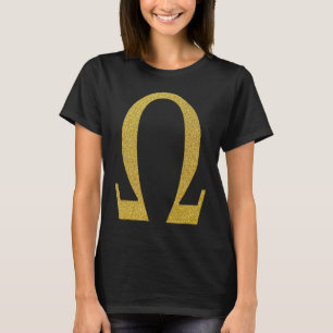 Camiseta Letra Alfa Ômega Alfabeto Grego