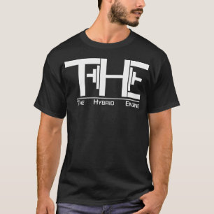 Camiseta Letra branca do motor híbrido