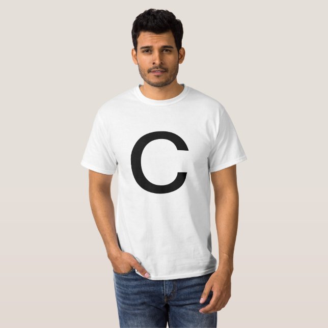 Camiseta Letra C (Frente Completa)