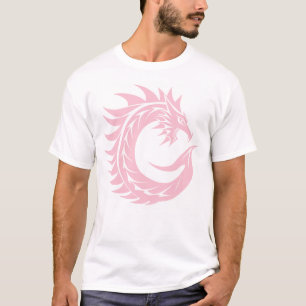Camiseta Letra C Estilizada com Dragão, Alfabeto de Dragão,