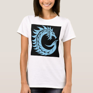 Camiseta Letra C Estilizada com Dragão, Alfabeto de Dragão,