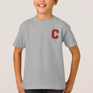 Camiseta Letra C - Nome inicial Alfabeto Monograma